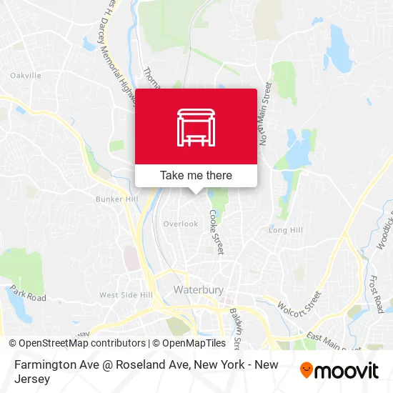 Farmington Ave @ Roseland Ave map