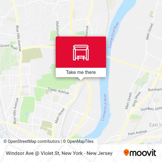 Windsor Ave @ Violet St map