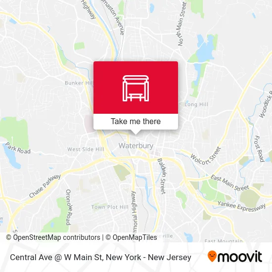 Central Ave @ W Main St map