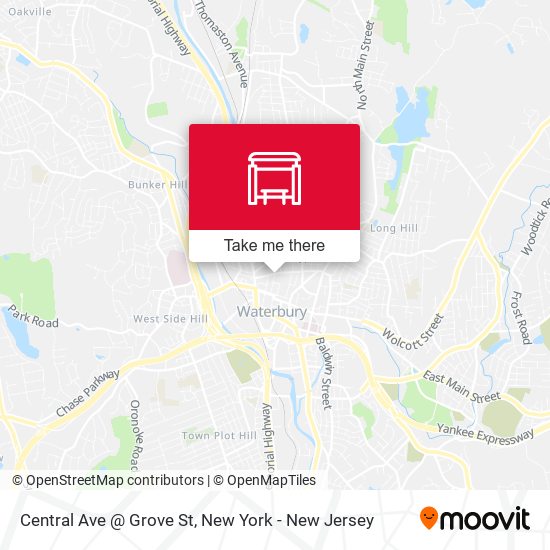 Mapa de Central Ave @ Grove St