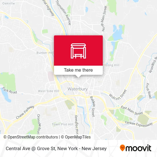 Central Ave @ Grove St map