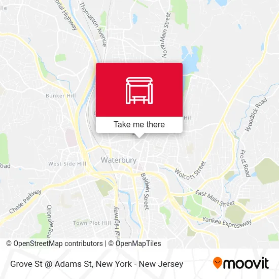 Grove St @ Adams St map