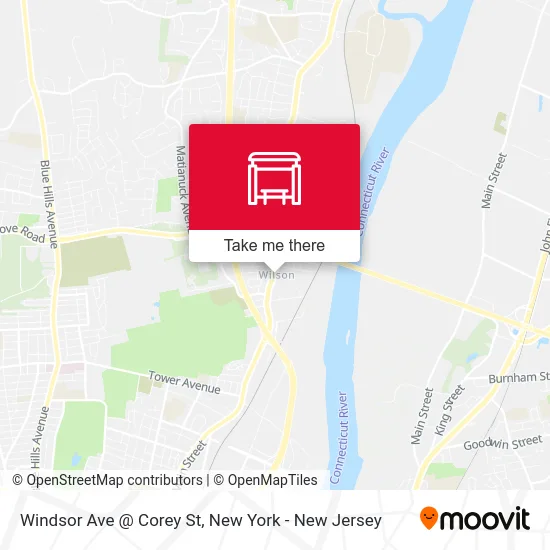 Windsor Ave @ Corey St map