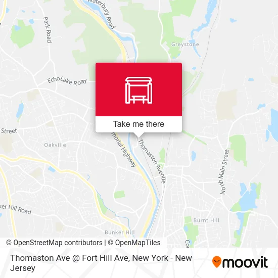 Thomaston Ave @ Fort Hill Ave map