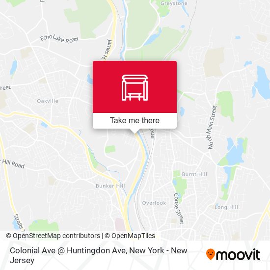 Colonial Ave @ Huntingdon Ave map