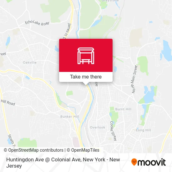 Huntingdon Ave @ Colonial Ave map