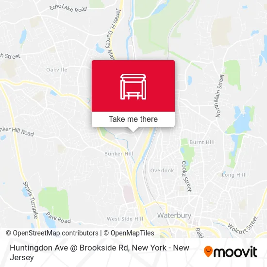 Huntingdon Ave @ Brookside Rd map