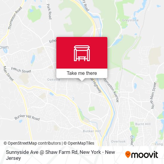 Mapa de Sunnyside Ave @ Shaw Farm Rd