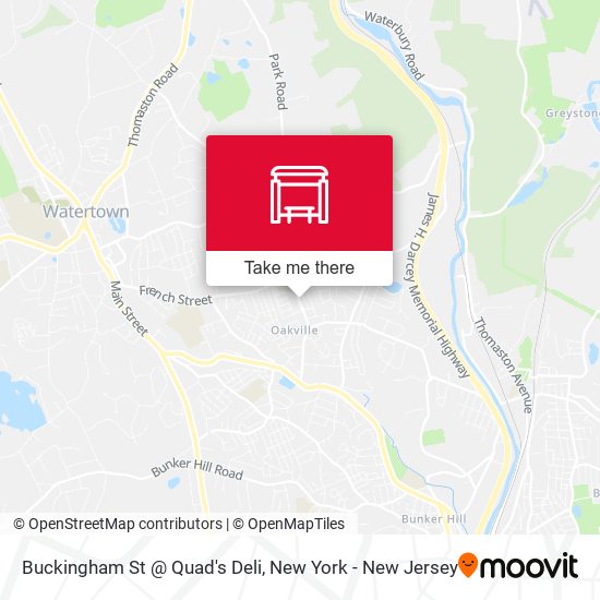 Buckingham St @ Quad's Deli map
