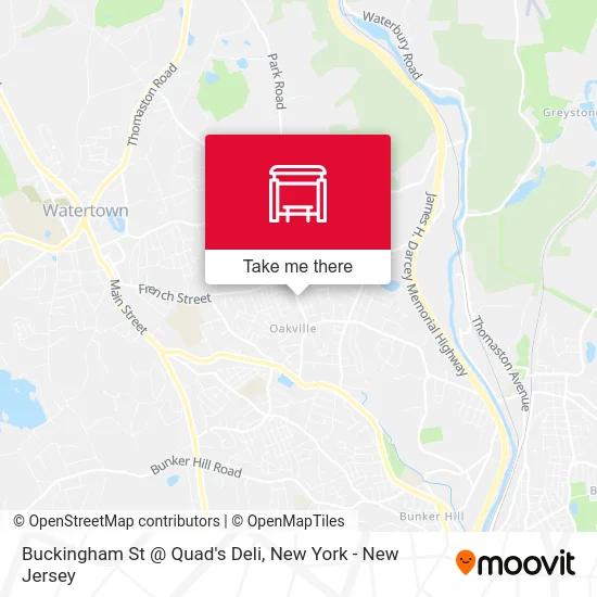 Buckingham St @ Quad's Deli map