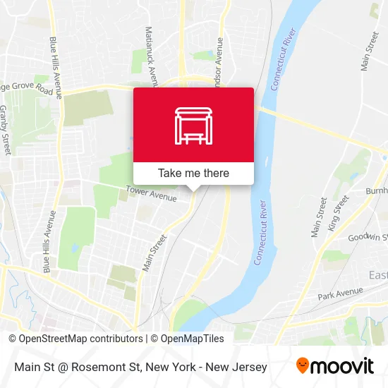 Main St @ Rosemont St map