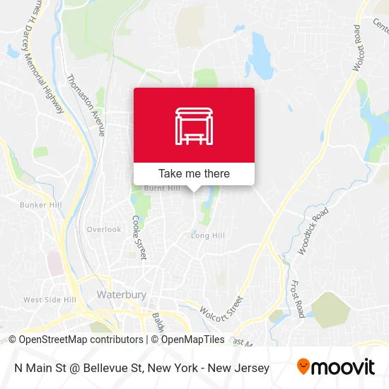 N Main St @ Bellevue St map