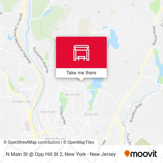 N Main St @ Opp Hill St 2 map