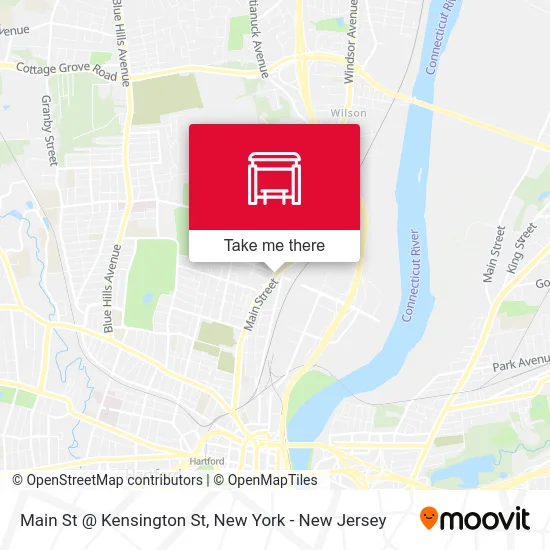 Main St @ Kensington St map