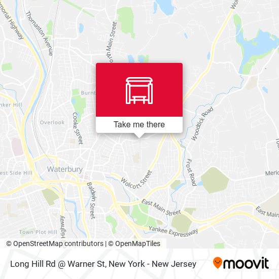 Mapa de Long Hill Rd @ Warner St