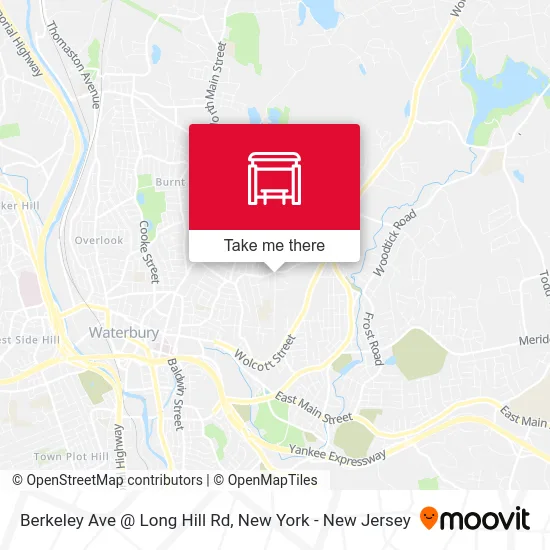 Berkeley Ave @ Long Hill Rd map