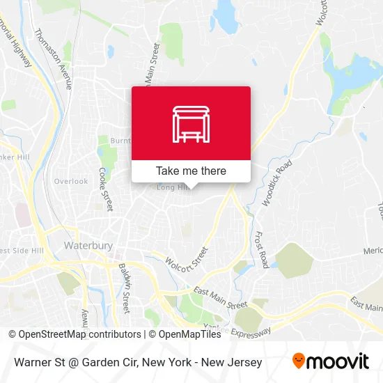 Warner St @ Garden Cir map