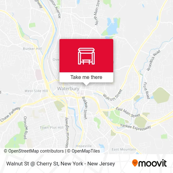 Walnut St @ Cherry St map
