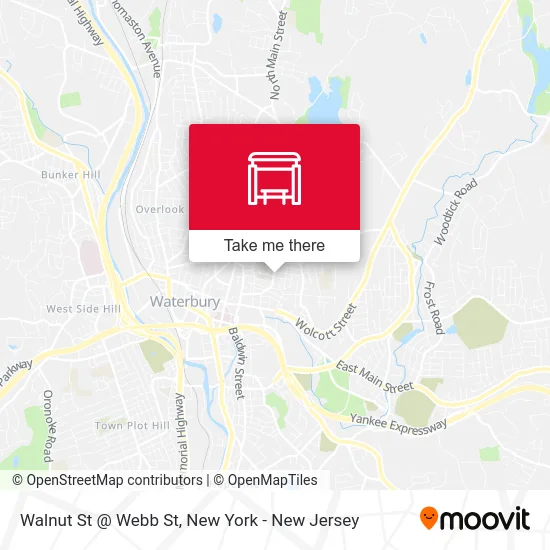 Walnut St @ Webb St map