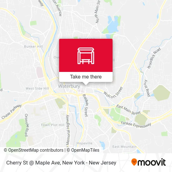 Cherry St @ Maple Ave map