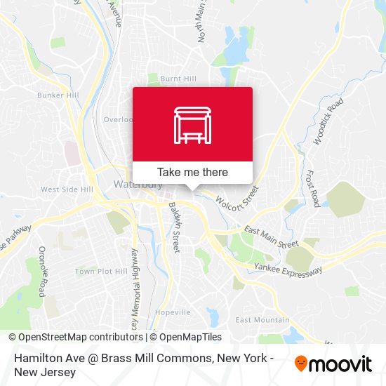 Hamilton Ave @ Brass Mill Commons map