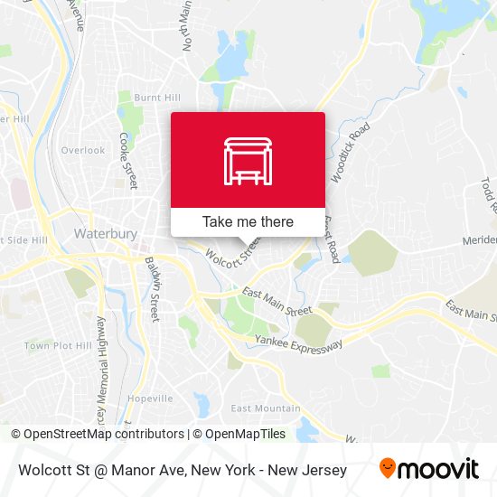 Mapa de Wolcott St @ Manor Ave
