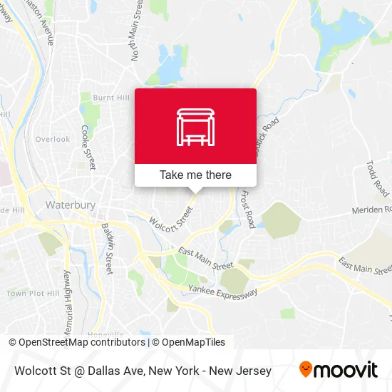 Mapa de Wolcott St @ Dallas Ave