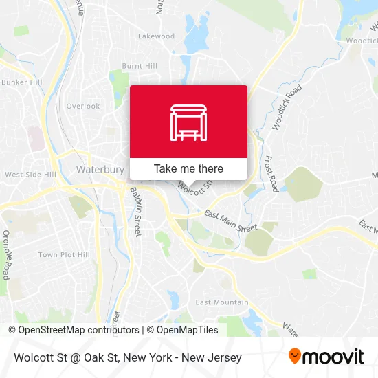 Wolcott St @ Oak St map