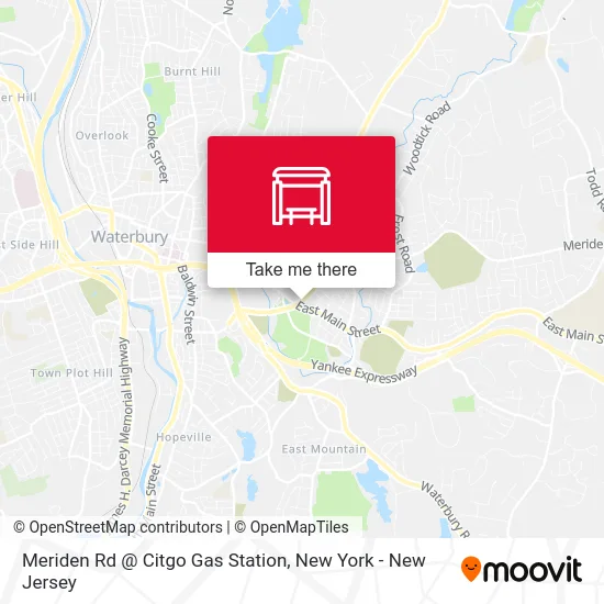 Meriden Rd @ Citgo Gas Station map