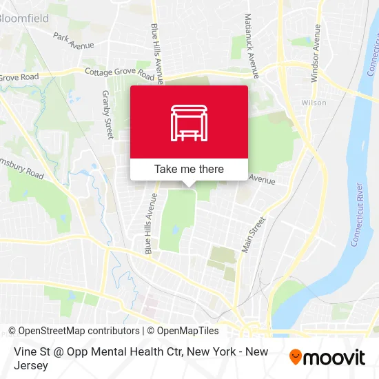 Vine St @ Opp Mental Health Ctr map