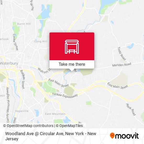 Mapa de Woodland Ave @ Circular Ave