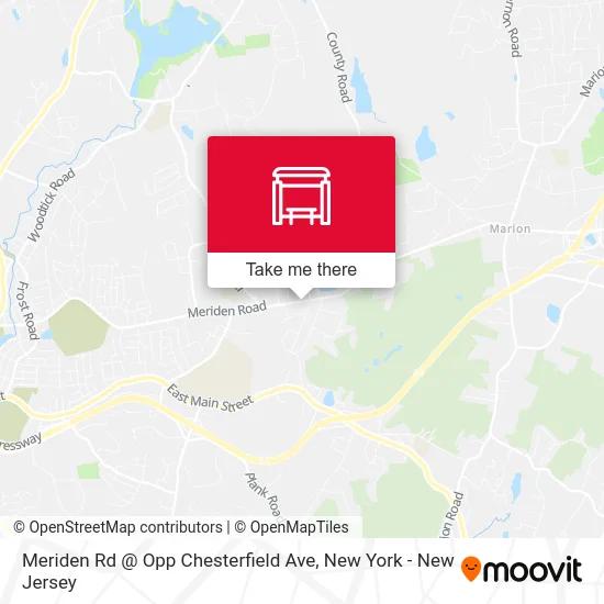 Meriden Rd @ Opp Chesterfield Ave map