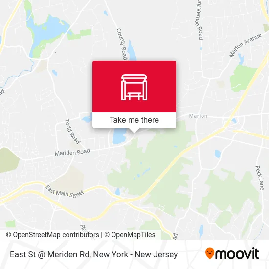 East St @ Meriden Rd map