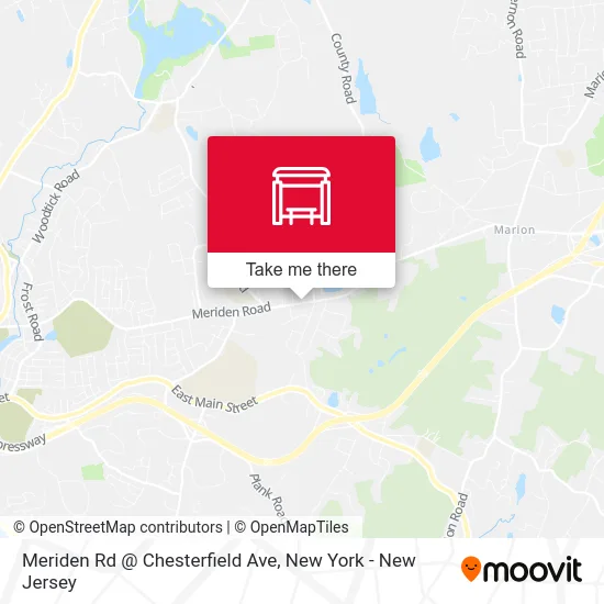Meriden Rd @ Chesterfield Ave map