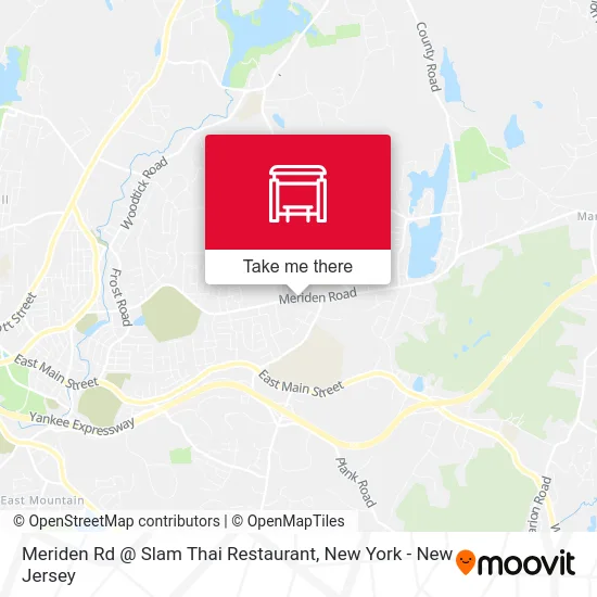 Meriden Rd @ Slam Thai Restaurant map
