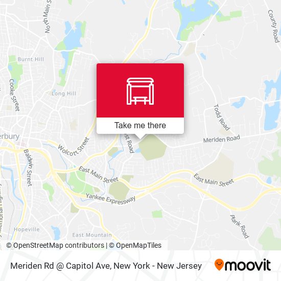 Meriden Rd @ Capitol Ave map