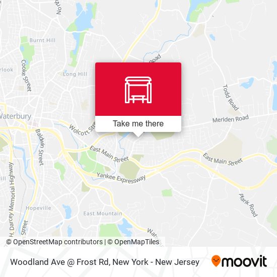 Mapa de Woodland Ave @ Frost Rd