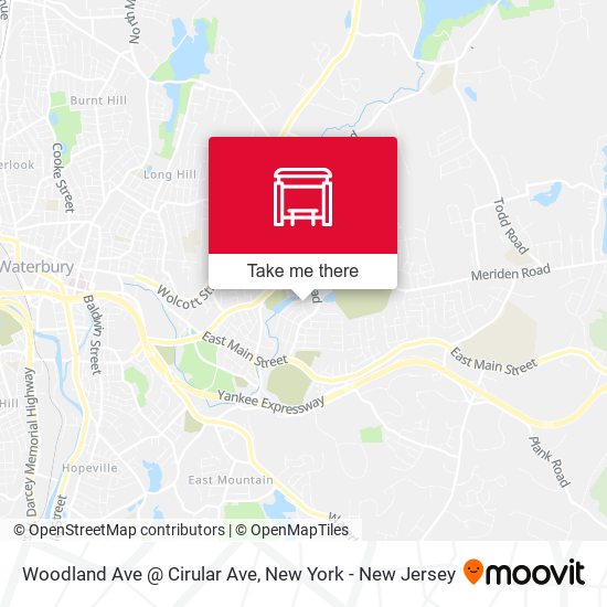 Mapa de Woodland Ave @ Cirular Ave