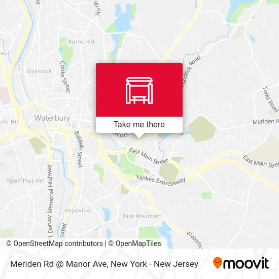 Meriden Rd @ Manor Ave map