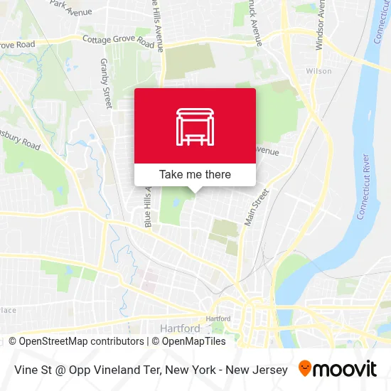Vine St @ Opp Vineland Ter map