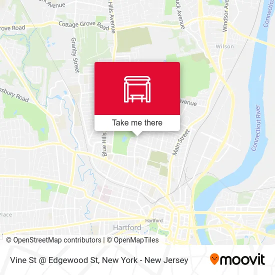 Vine St @ Edgewood St map