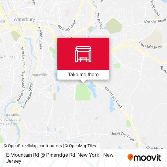 E Mountain Rd @ Pineridge Rd map