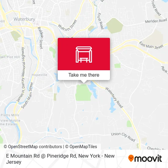 E Mountain Rd @ Pineridge Rd map