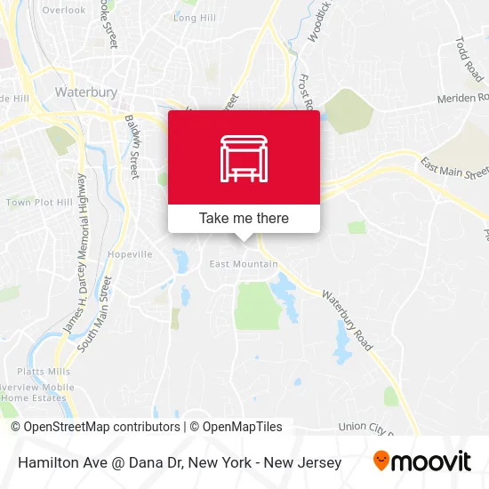 Hamilton Ave @ Dana Dr map