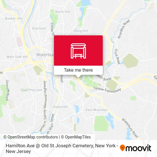 Hamilton Ave @ Old St Joseph Cemetery map