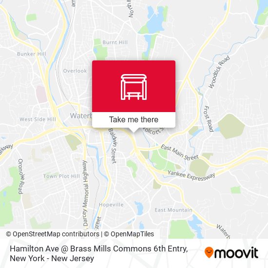 Mapa de Hamilton Ave @ Brass Mills Commons 6th Entry