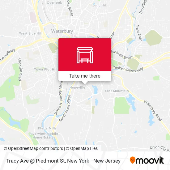 Mapa de Tracy Ave @ Piedmont St