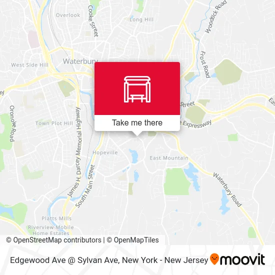 Edgewood Ave @ Sylvan Ave map