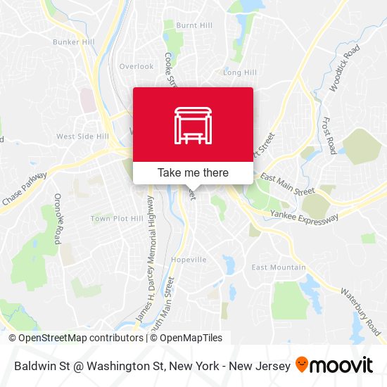 Baldwin St @ Washington St map
