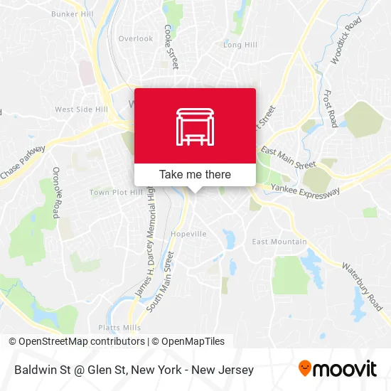 Mapa de Baldwin St @ Glen St